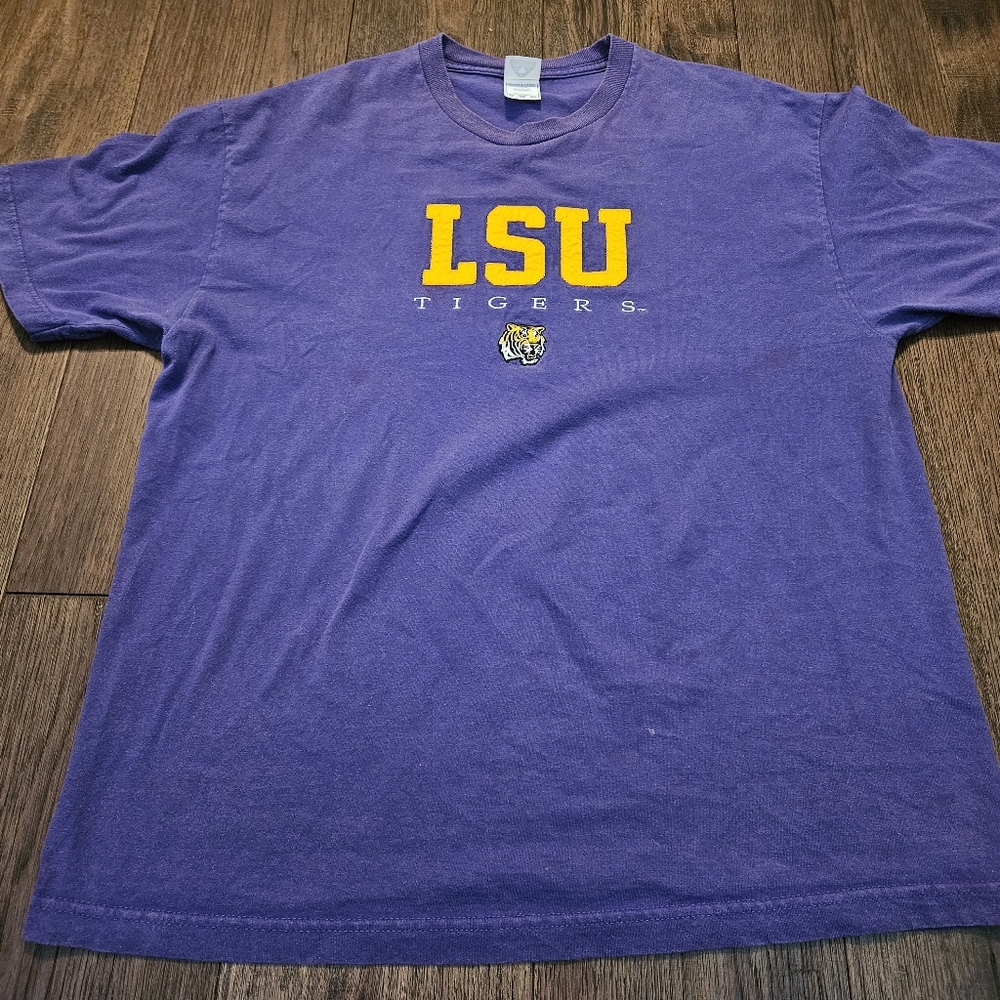 Alstyle Apparel and Activewear LSU Tigers Short Sleeve T Shirt XL Purple